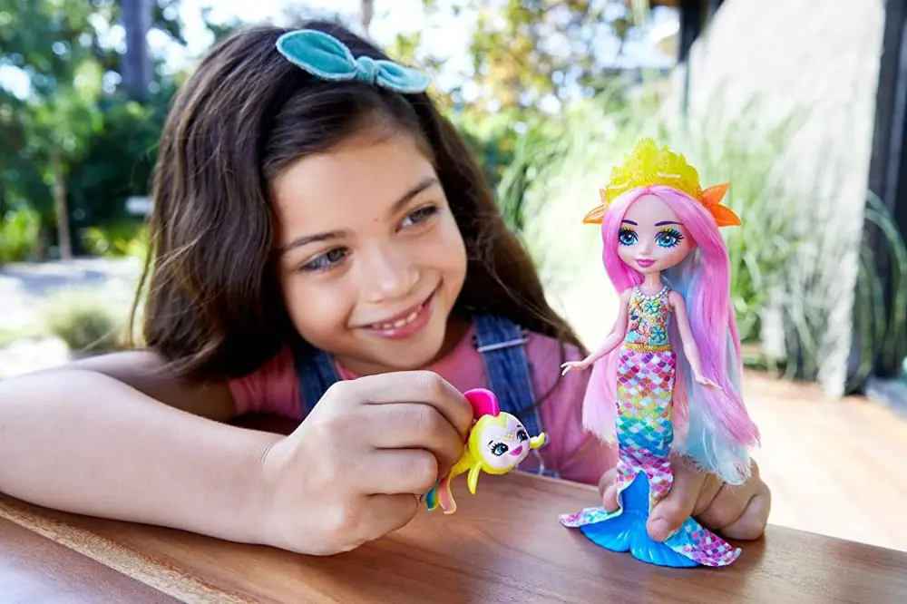 Enchantimals Popüler Karakter Bebekler Radia Rainbow Fish Flo HCF
