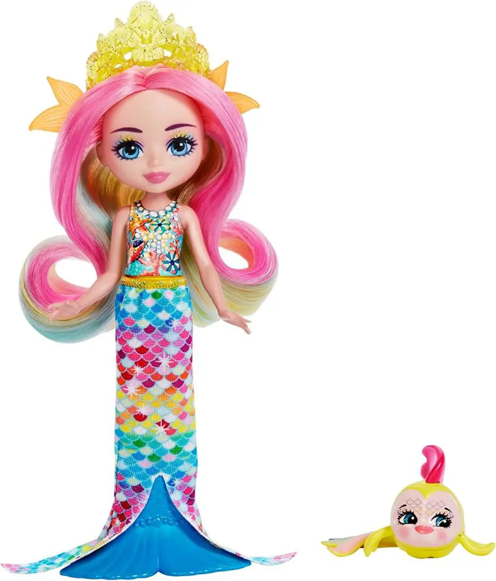 Enchantimals Popüler Karakter Bebekler Radia Rainbow Fish Flo HCF