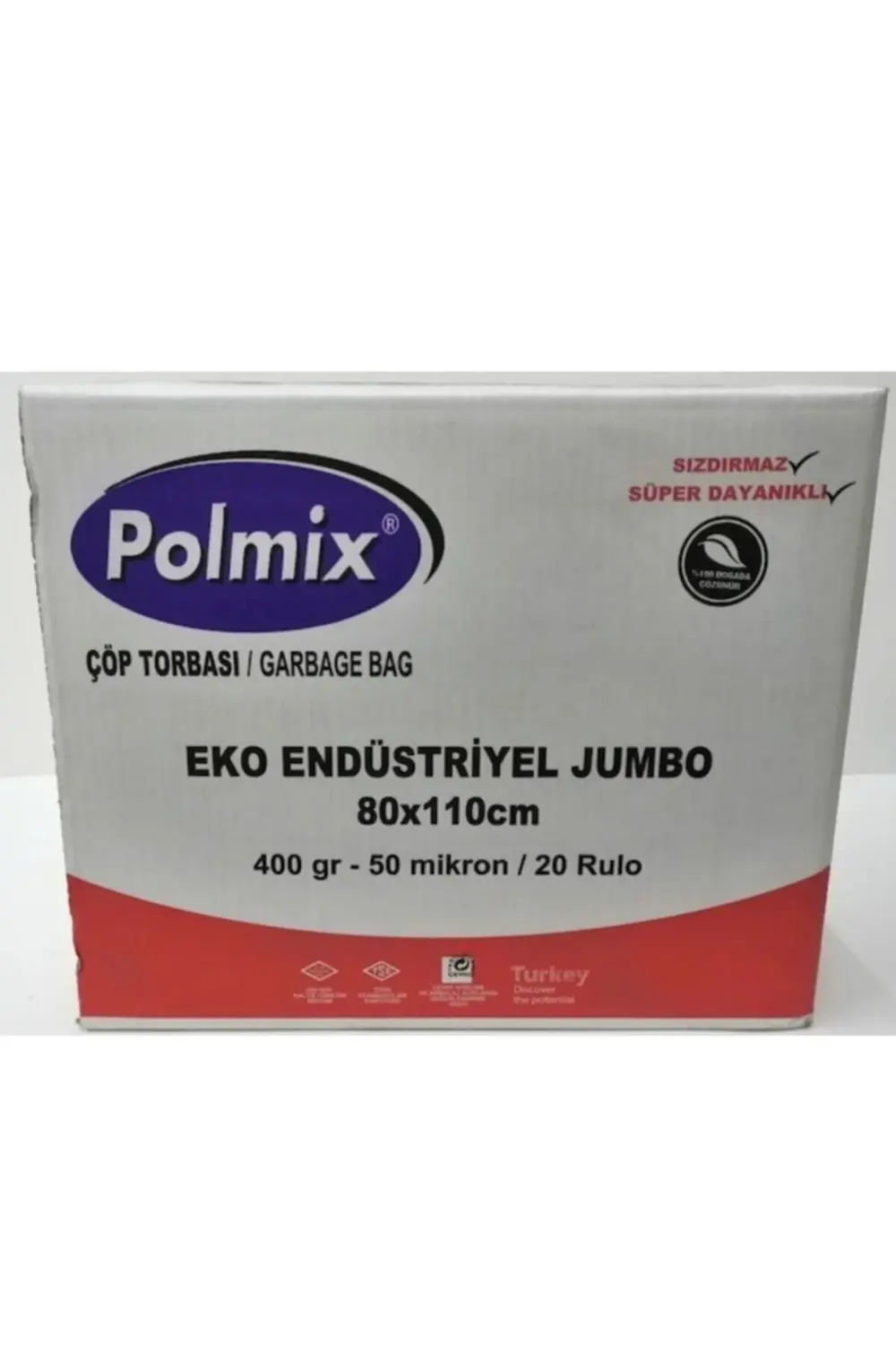 End Jumbo Boy Çöp Poşeti 80 X 110 Cm 20 Rulo