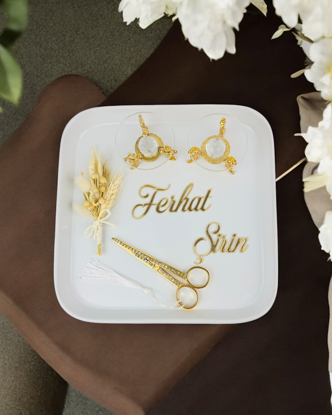 Endless Porselen Nişan Tepsisi