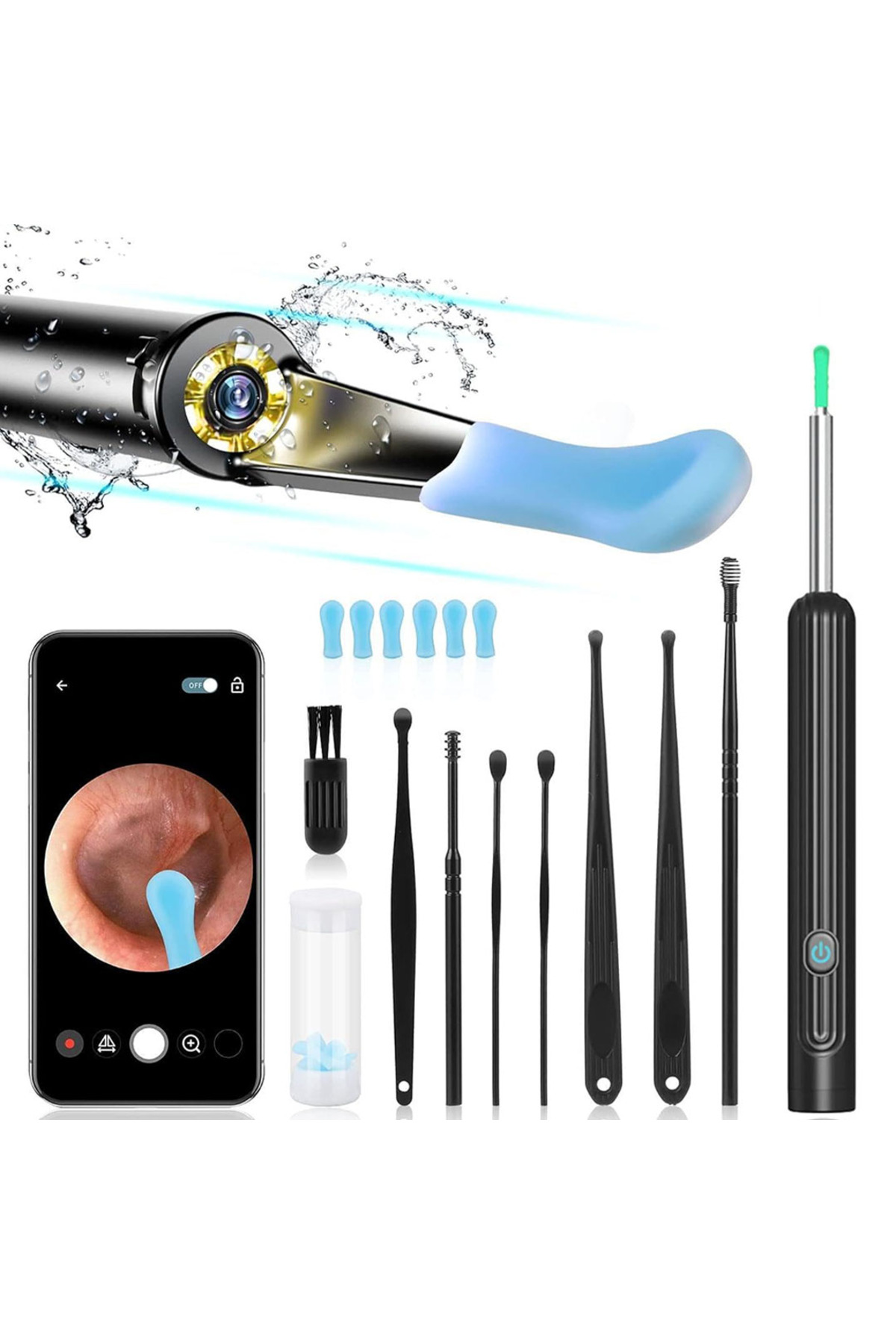 ENDOSKOP KAMERALI KULAK TEMİZLEME CİHAZI ALL-IN-ONE SET (Hobicity