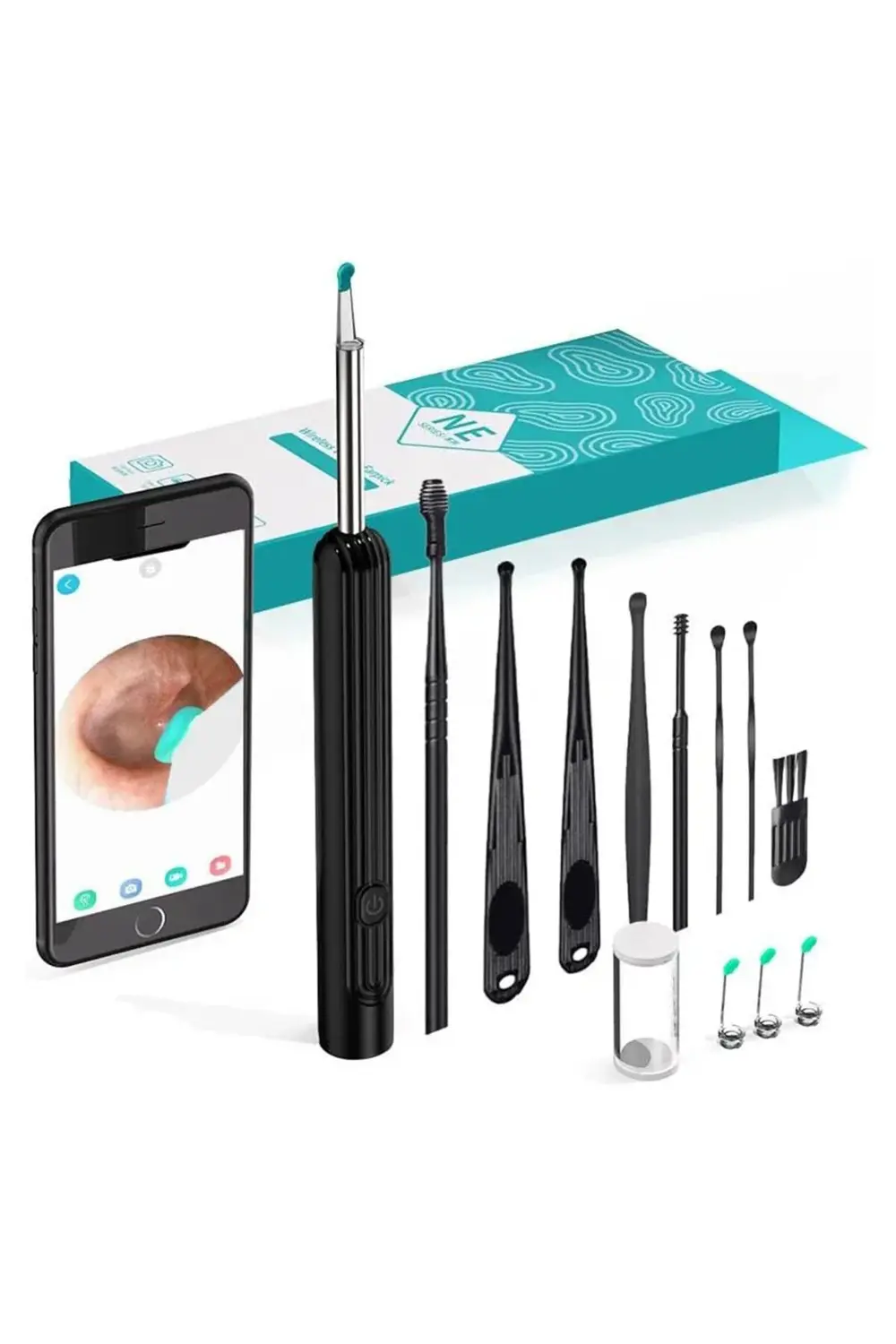 ENDOSKOP KAMERALI KULAK TEMİZLEME CİHAZI ALL-IN-ONE SET (4178)