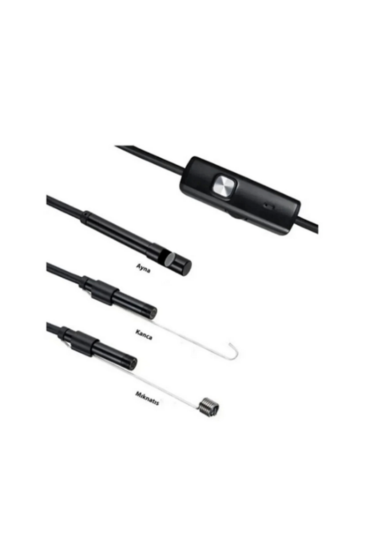 Endoskop Yılan Video Kamera Led’li 5 Metre 7 Mm Sert Kablo Yüksek