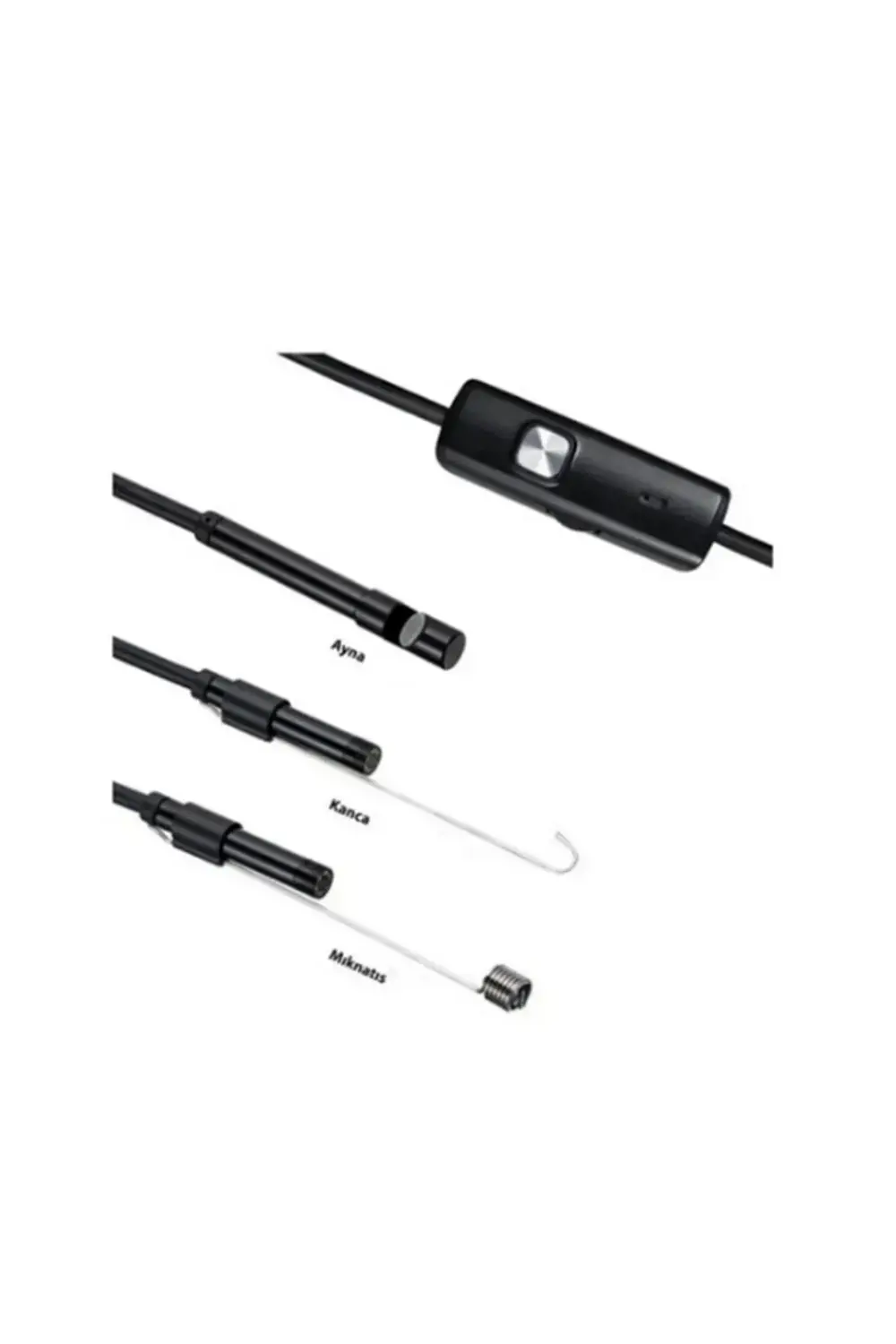 Endoskop Yılan Video Kamera Led’li 5 Metre 7 Mm Sert Kablo Yüksek