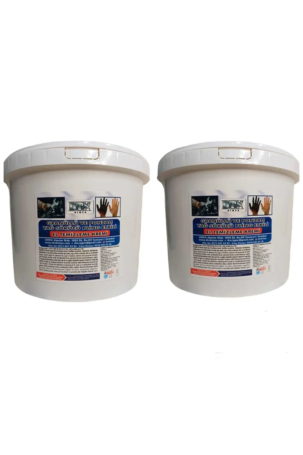 Endüstriyel Granürlü Ponzalı El Temizleme Kremİ SABUNU 8 Kg ( 2 A