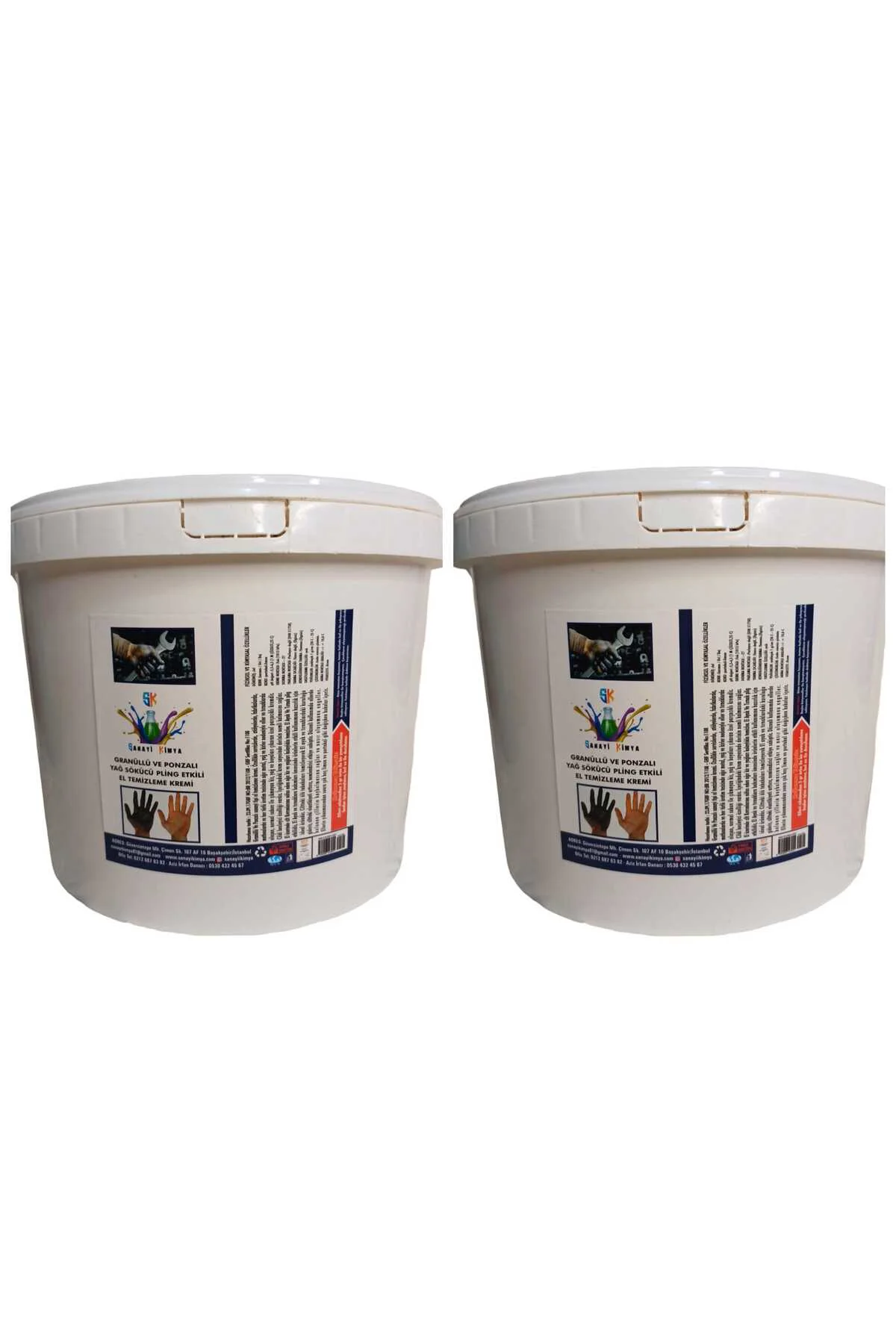 Endüstriyel Granürlü Ponzalı El Temizleme Kremİ SABUNU 8 KG 2 ADE Endüstriyel Granürlü Ponzalı El Temizleme Kremİ SABUNU 8 KG 2 ADE