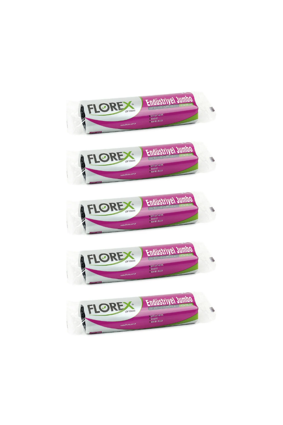 Endüstriyel Jumbo Boy Çöp Torbası 80 x 110 cm 10'lu Rulo Siyah 5 