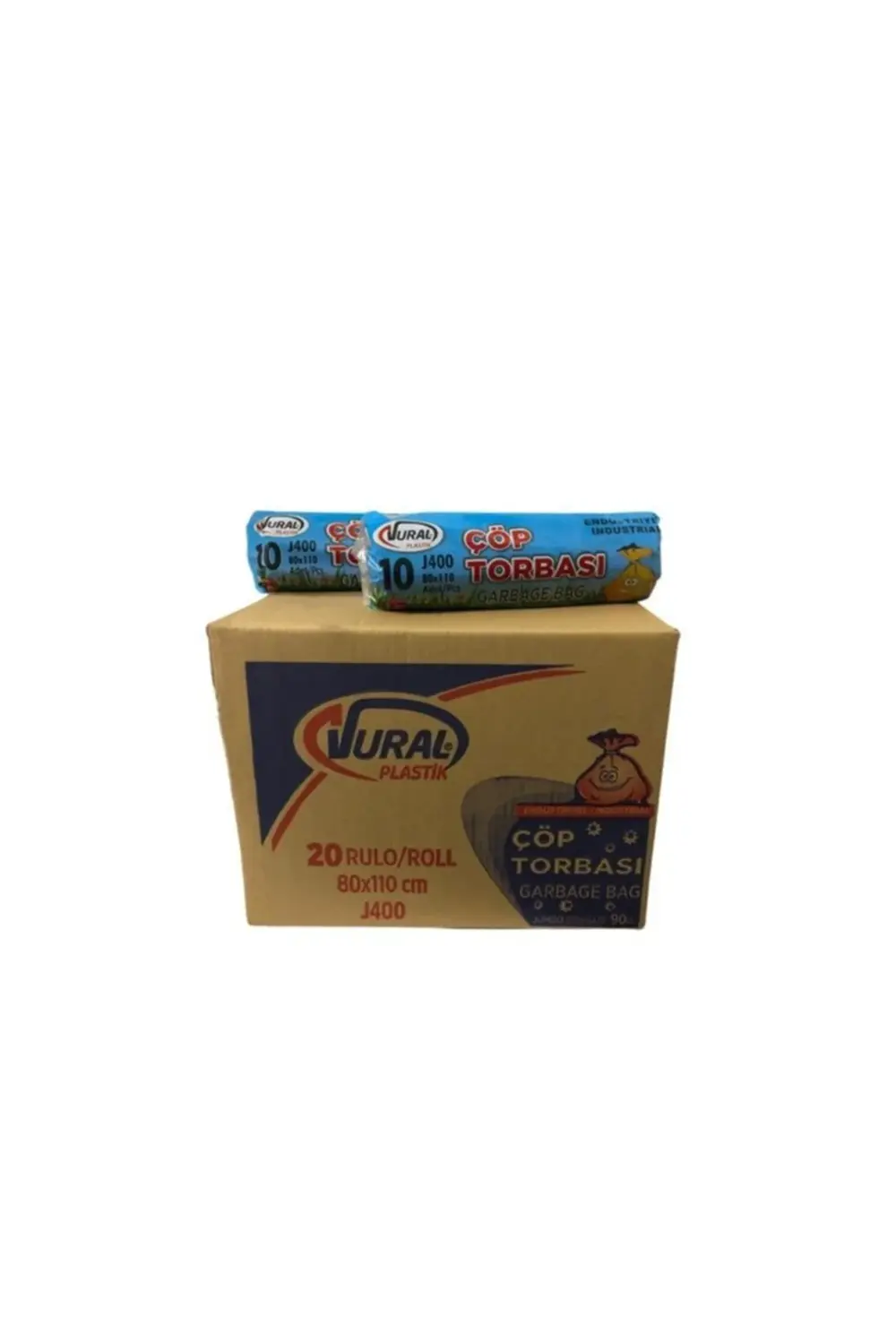 Endüstriyel Jumbo Çöp Torbası 80*110 Cm 400 Gr Siyah 20 Adet