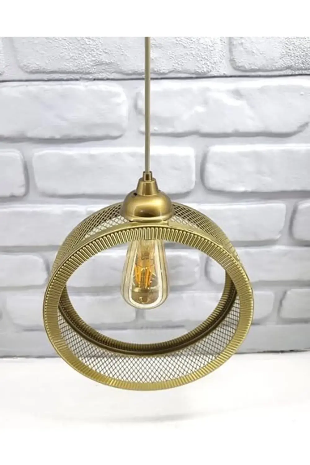 Endüstriyel Metal Hasır Tel Dairesel Model Hol mutfak Tekli Sarkı