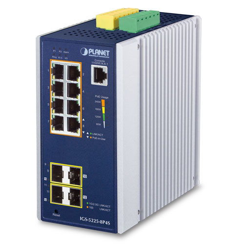 Endüstriyel Tip Yönetilebilir Gigabit PoE Switch (Industrial Mana