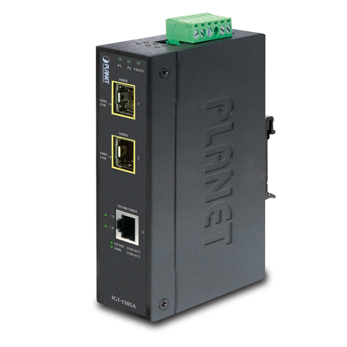 Endüstriyel Tip Media Converter 1-port 10/100/1000T  2-port 1000B