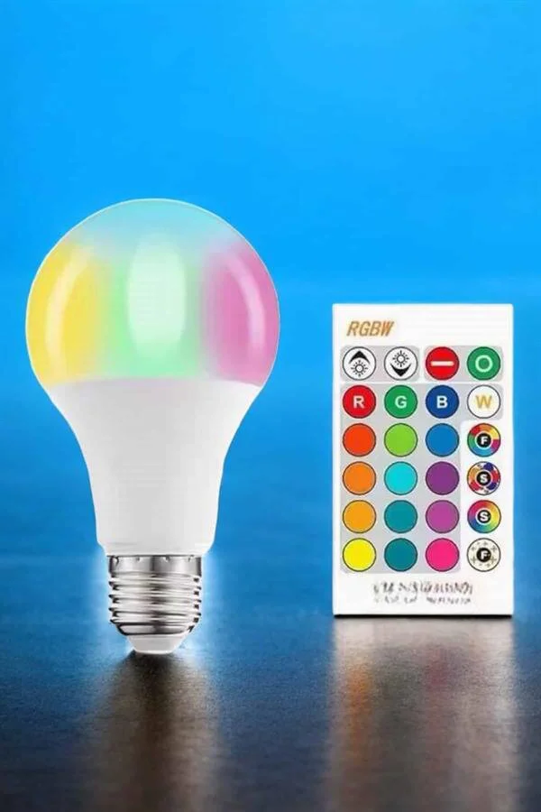 Enerji Dostu RGB Işıklı 100W LED Ampul - A+ Sınıfı Aydınlatma