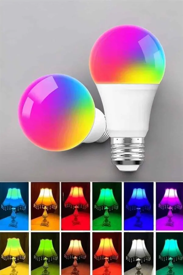 Enerji Dostu RGB Işıklı 100W LED Ampul - A+ Sınıfı Aydınlatma