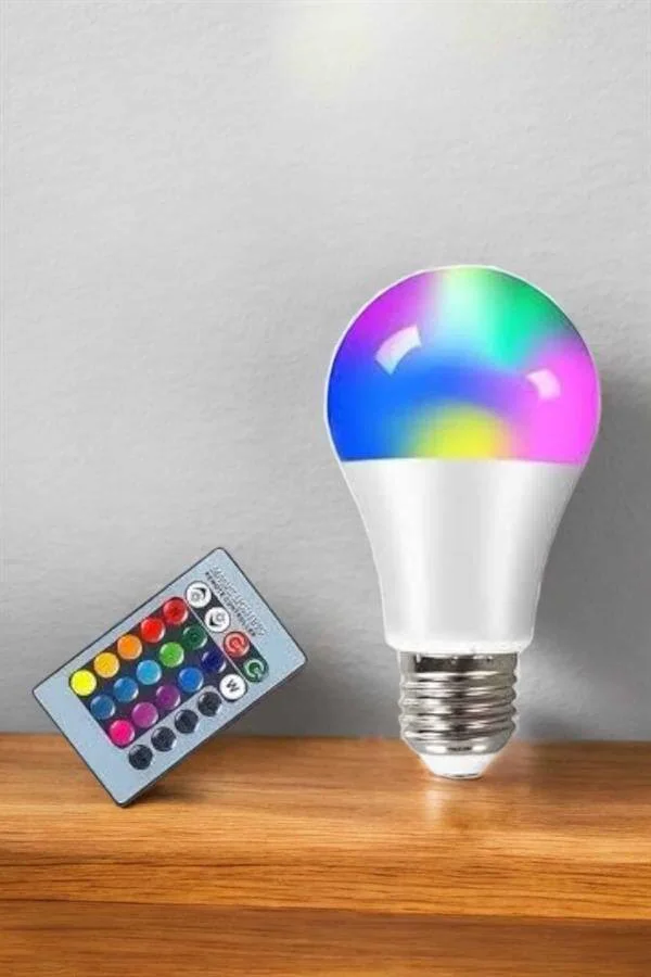 Enerji Dostu RGB Işıklı 100W LED Ampul - A+ Sınıfı Aydınlatma