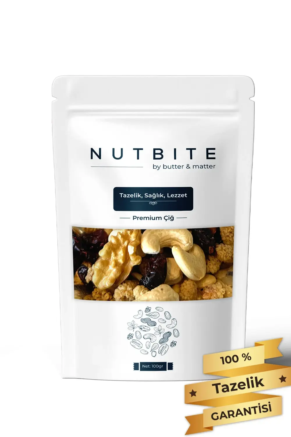 Enerji Mix 100gr - %100 Doğal - Çiğ Kaju, Turna Yemişi, Çiğ Badem