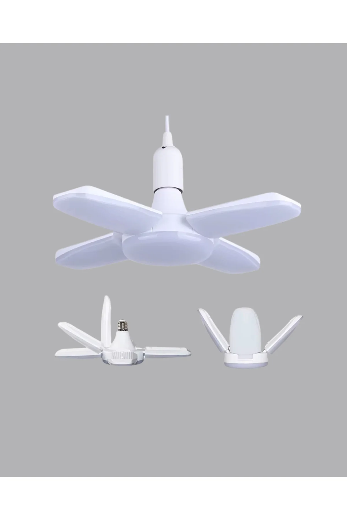 Enerji Tasarruflu Led Ampül 60 Watt 4 Kollu Beyaz Işık