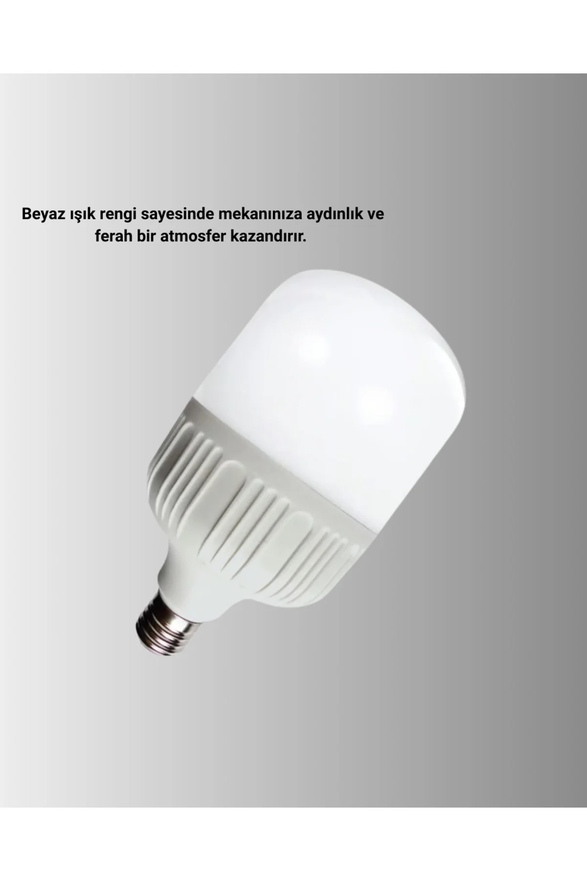 Enerji Tasarruflu Şarjlı LED Ampul 30W Beyaz Işık