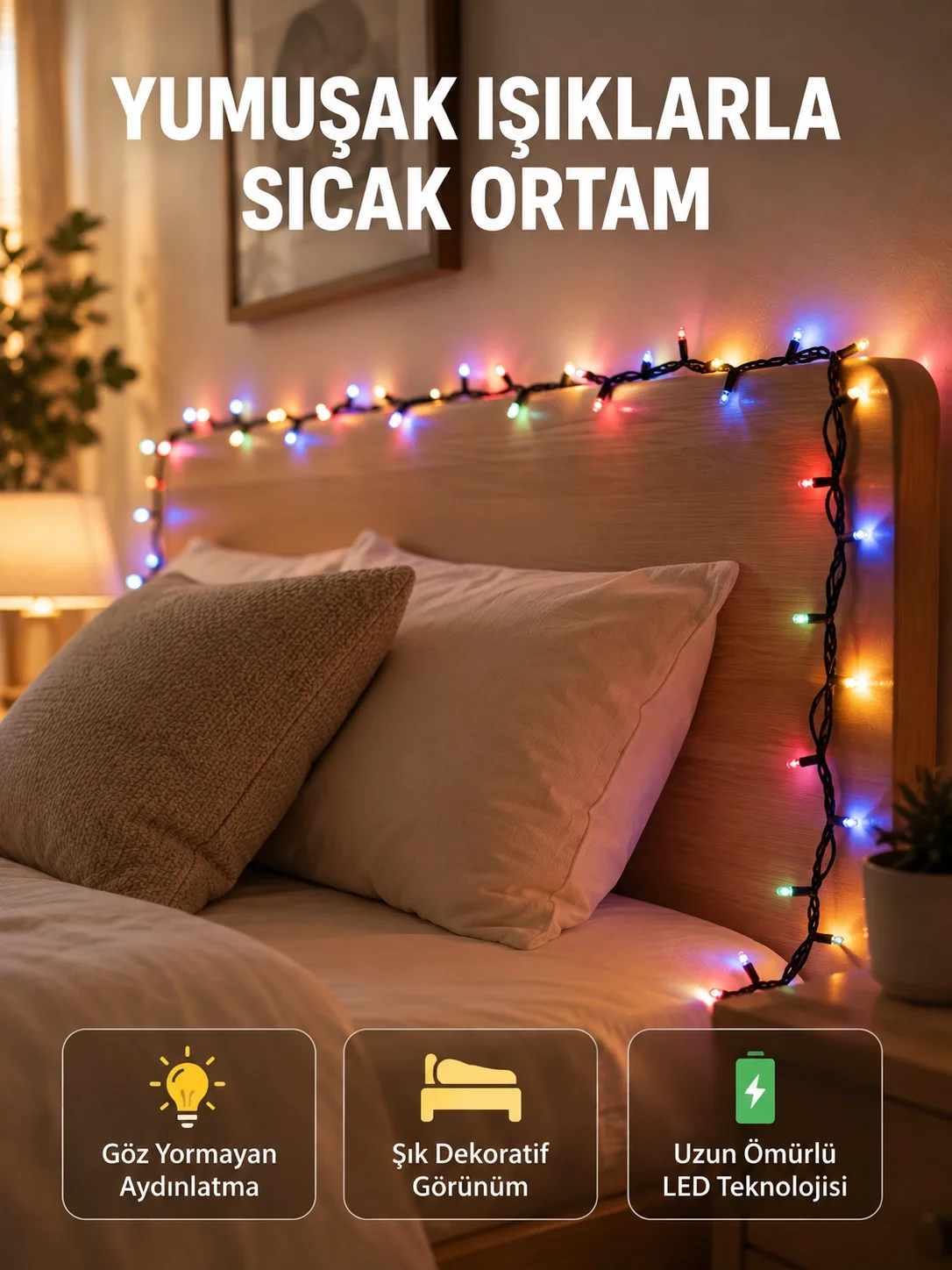 Enerji Tasarruflu Şeffaf Kablo 5 m 50 LED Dekor Işık Yeni Nesil Fiyatı, Yorumları ve Özellikleri