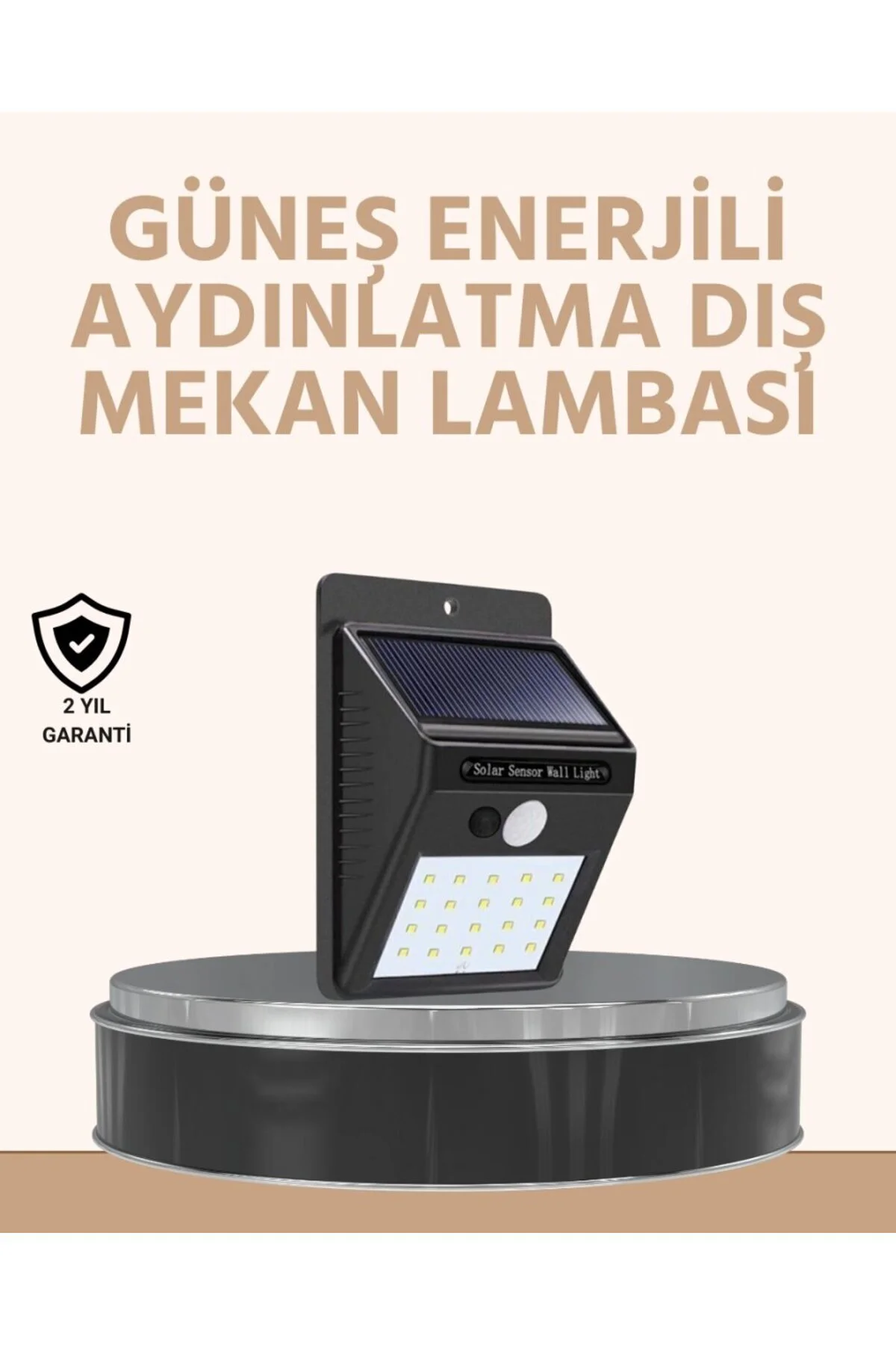 Enerji Tasarruflu Ve Otomatik Sensörlü Led Güneş Işığı – Dış Meka