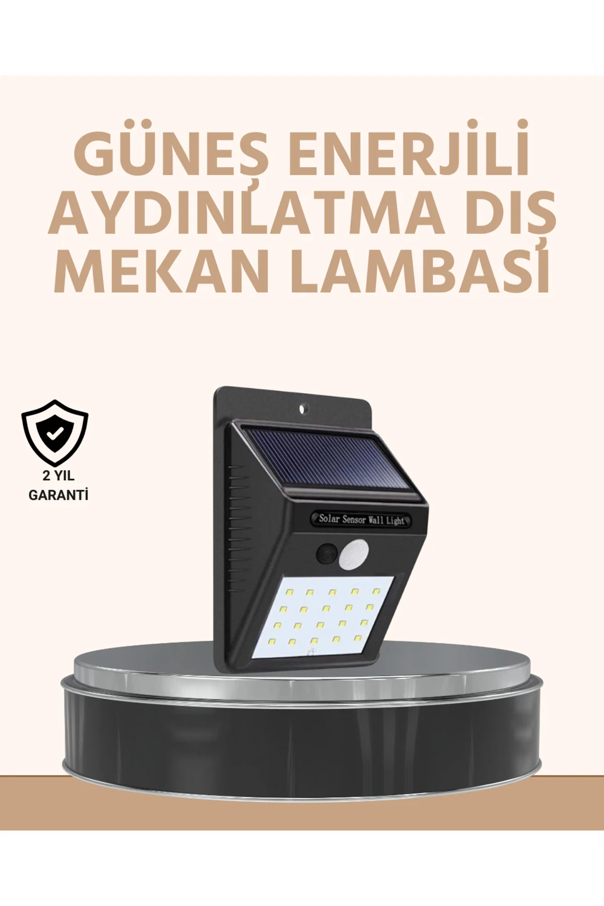 Enerji Tasarruflu ve Otomatik Sensörlü LED Güneş Işığı – Dış Mekan Uyumlu