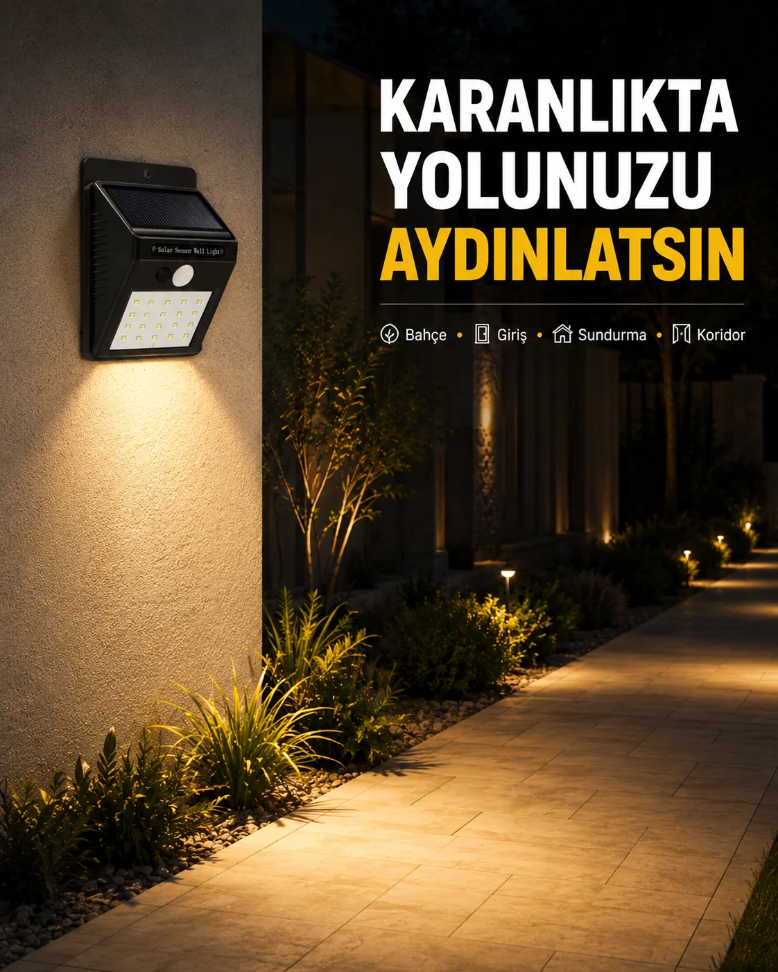 Enerji Tasarruflu ve Otomatik Sensörlü LED Güneş Işığı – Dış Mekan Uyumlu Enerji Tasarruflu ve Otomatik Sensörlü LED Güneş Işığı – Dış Mekan Uyumlu