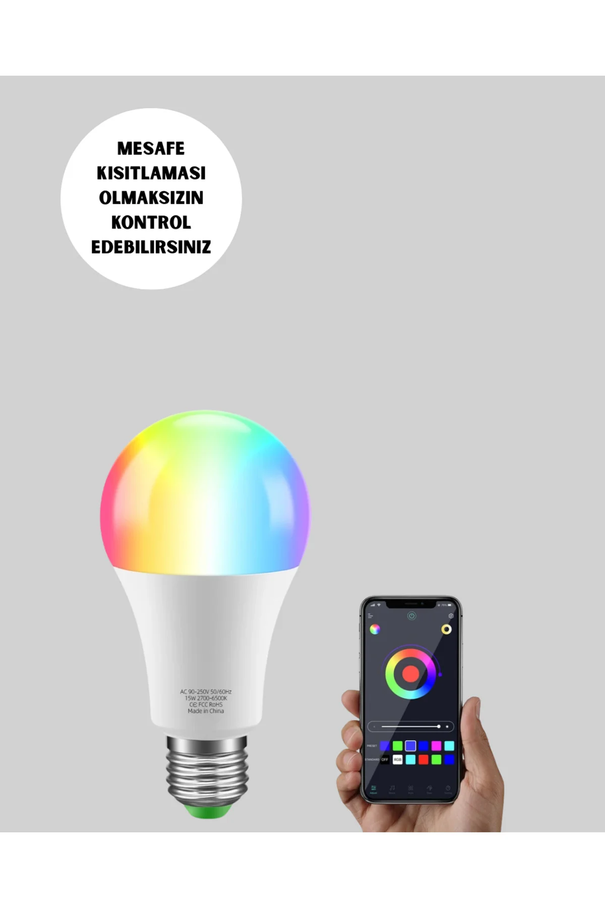 Enerji Verimli Akıllı Led Ampul Uzaktan Kontrol Özellikli