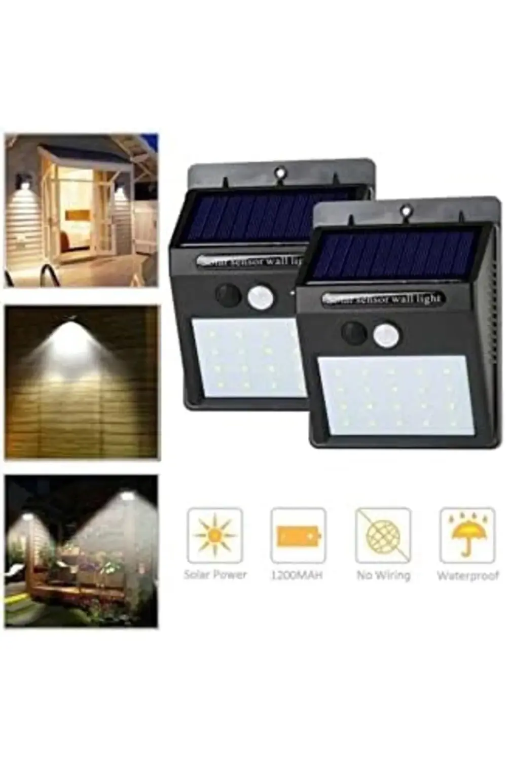 Enerjili (Solar) 20 Ledli Dış Mekan Aydınlatma Su Geçirmez 118522