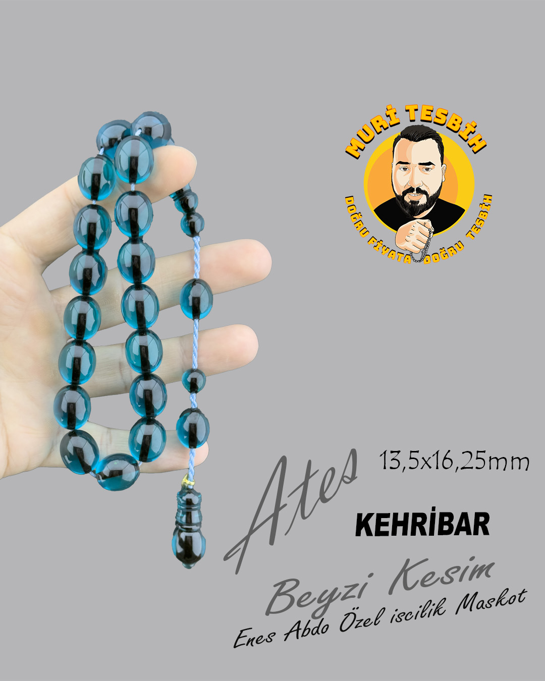 ENES ABDO MASKOT ATEŞ KEHRİBAR BEYZİ KESİM 13,50X16,25 ENES ABDO MASKOT ATEŞ KEHRİBAR BEYZİ KESİM 13,50X16,25