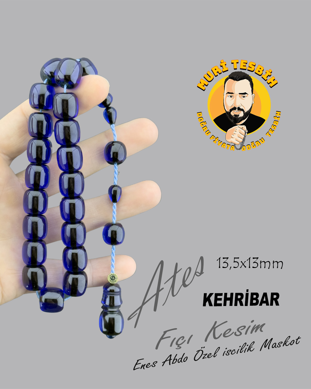 ENES ABDO MASKOT ATEŞ KEHRİBAR FIÇI KESİM 13,50X13 ENES ABDO MASKOT ATEŞ KEHRİBAR FIÇI KESİM 13,50X13