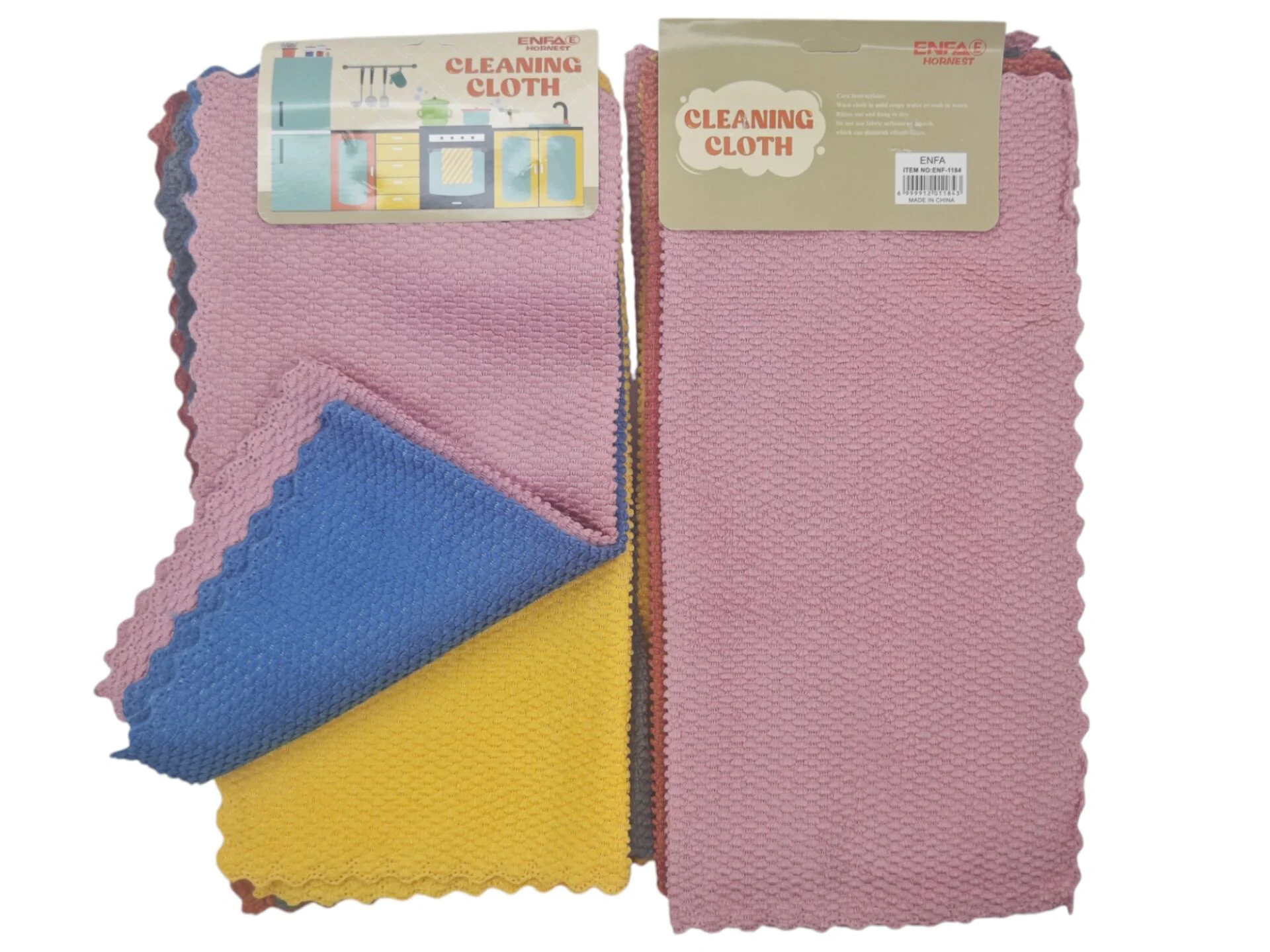 ENF-1184   Enfa Hornest Mikrofiber Temizlik Bezi 5li 30*30cm