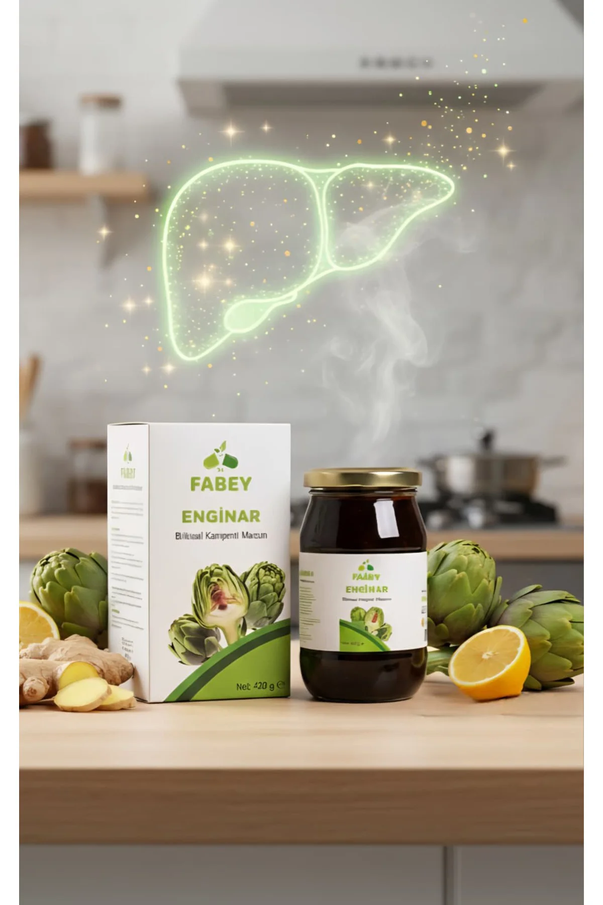 Enginar Bitkisel Karışımlı Macun 420gr