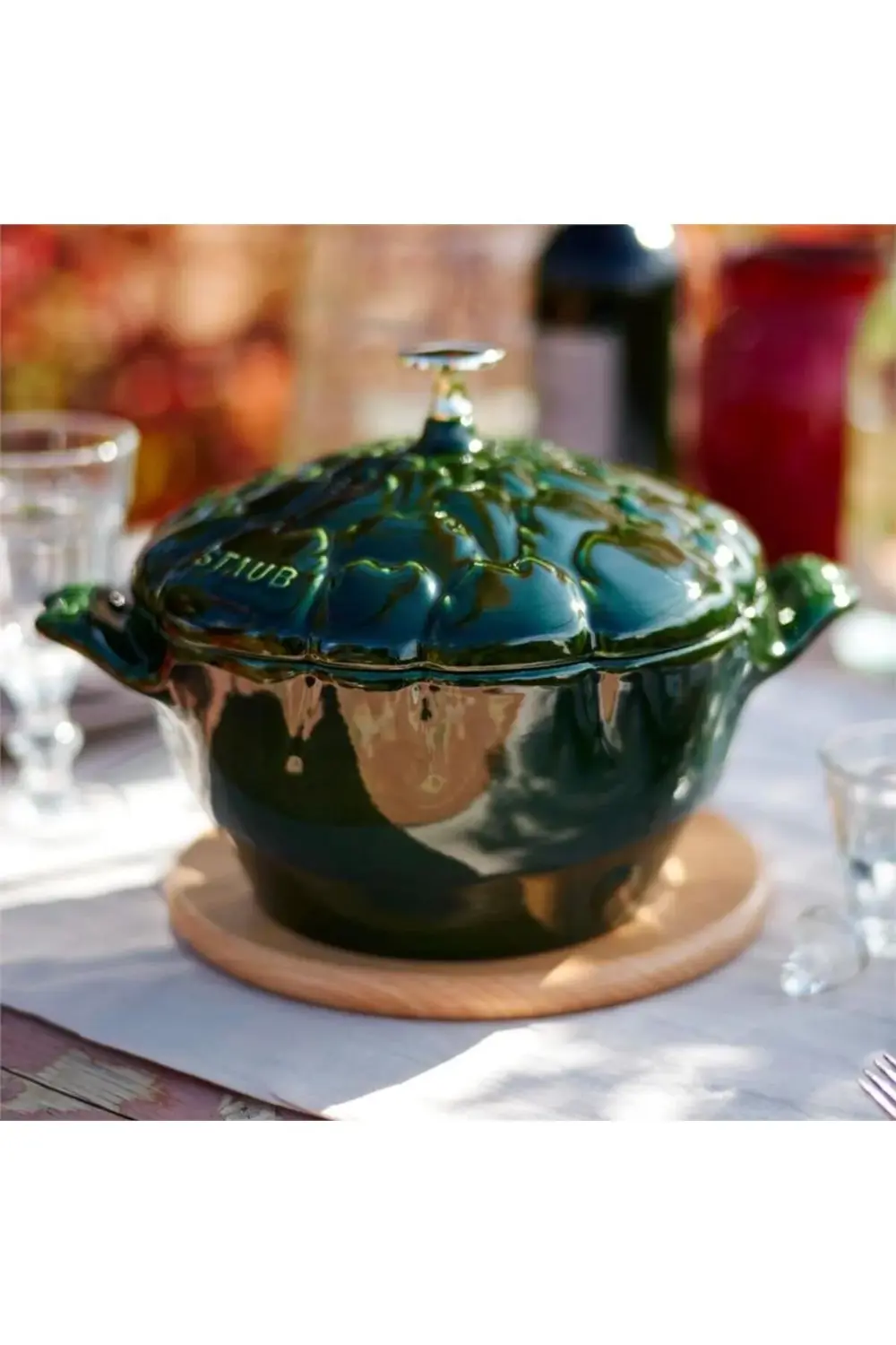 Enginar Desenli Döküm Tencere 22cm