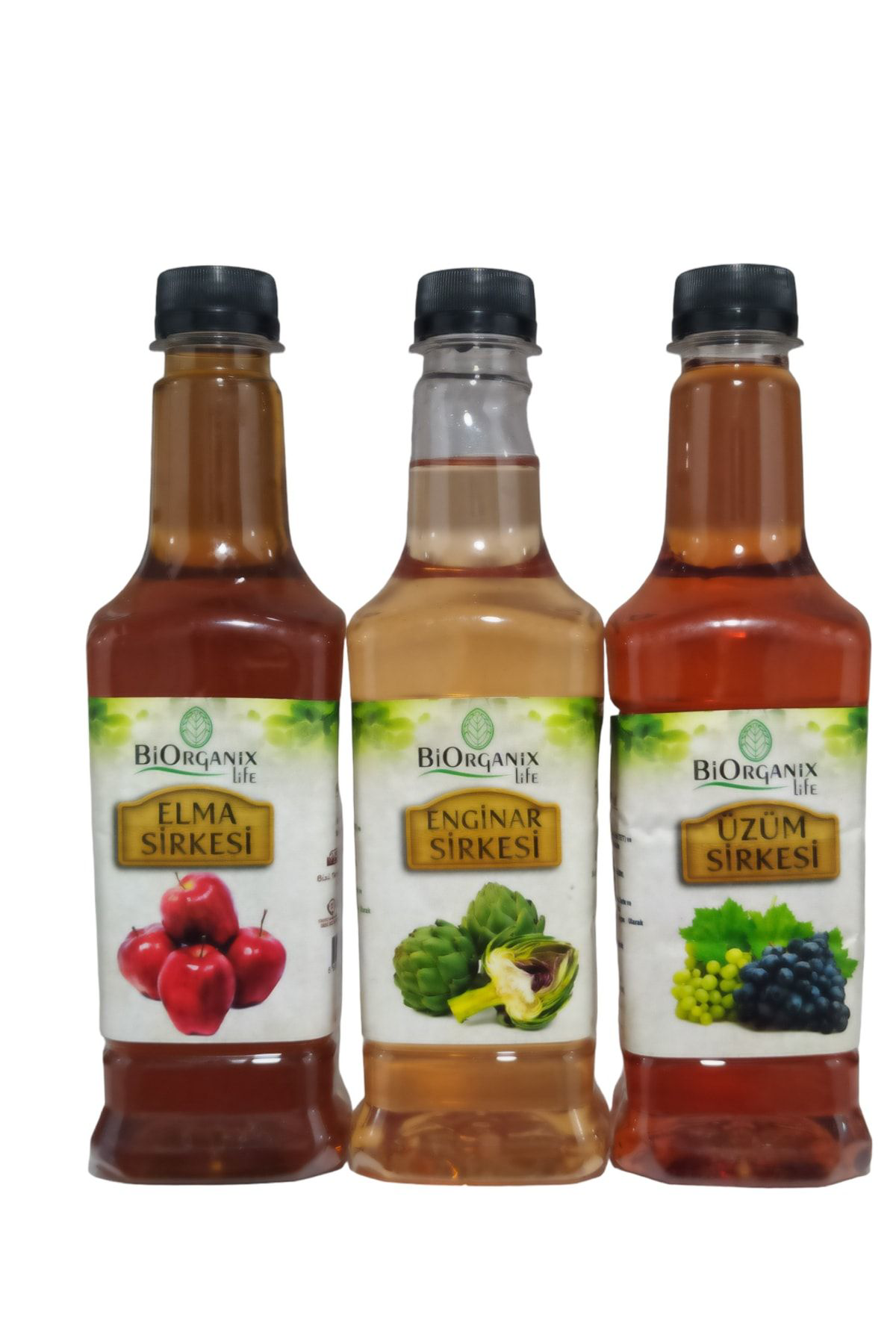 Biorganix Life Enginar Sirkesi Elma Sirkesi Üzüm Sirkesi Sağlikli Yaşam Seti