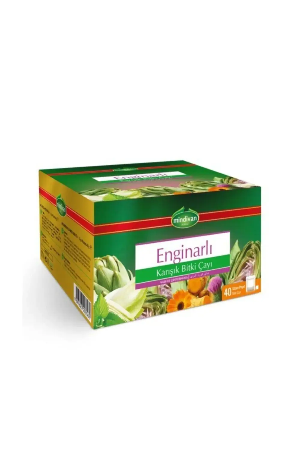 Mindivan Enginarlı Karışık Bitki Çayı 40'Lı Poşet Çay (2 Adet)