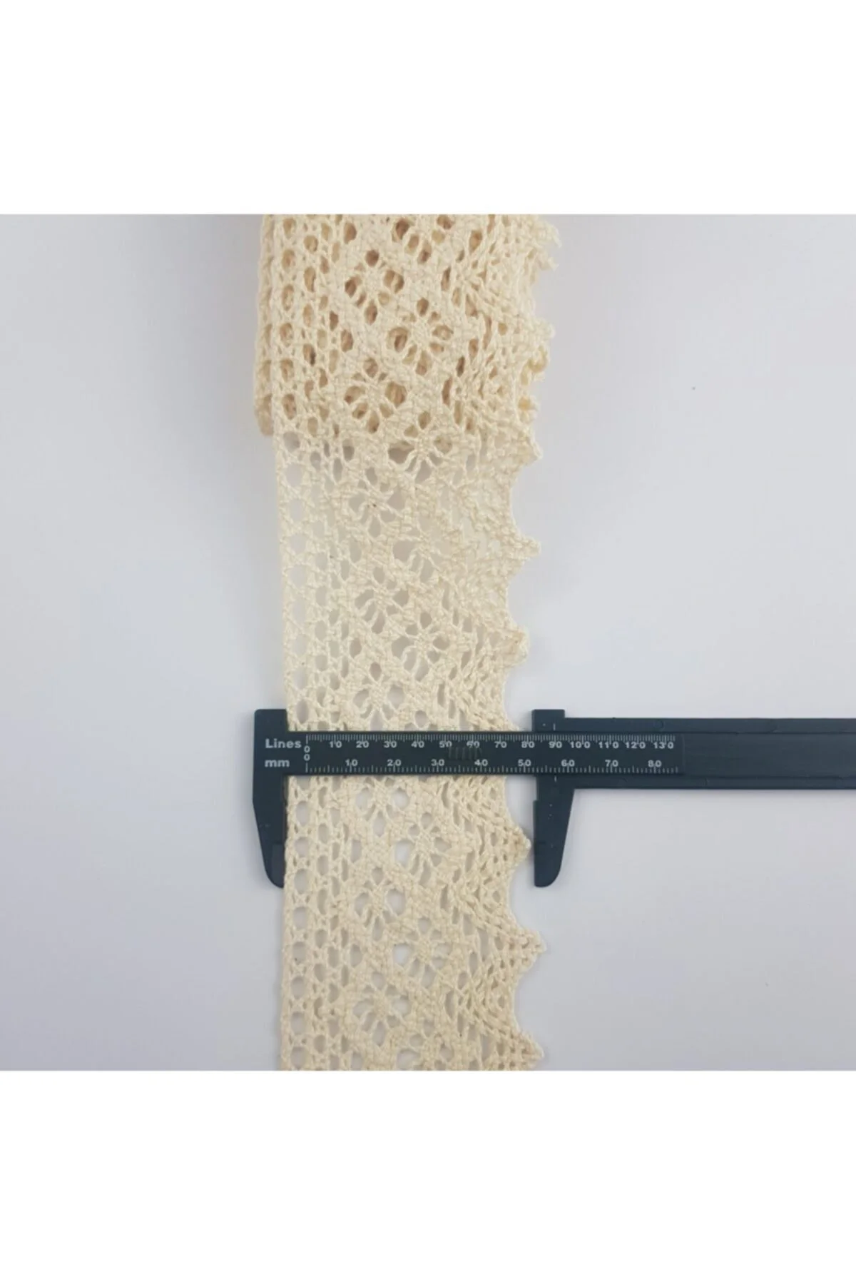 Eninde Krem Pamuk Kenar Dantel 7222 55 mm