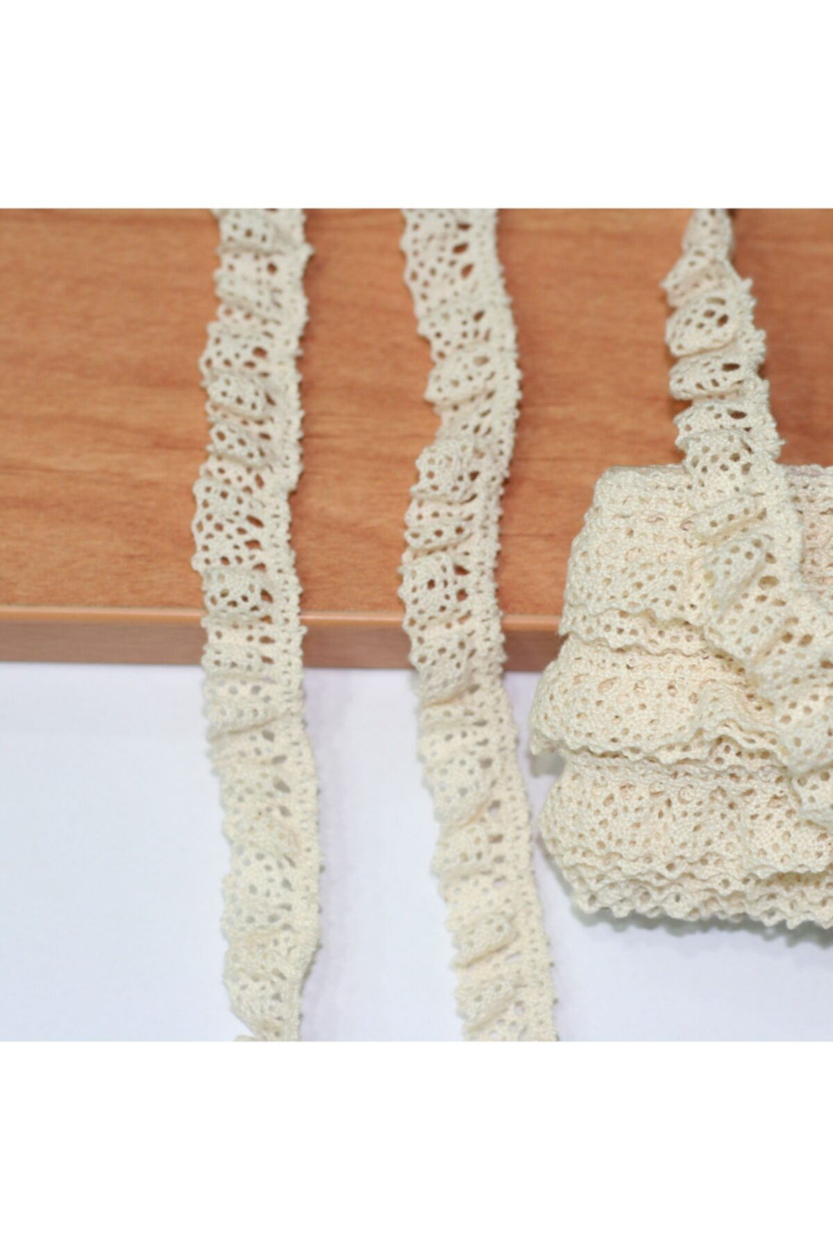 Tuhafiyecimiz Eninde Pamuklu Lastikli Dantel 18Mm