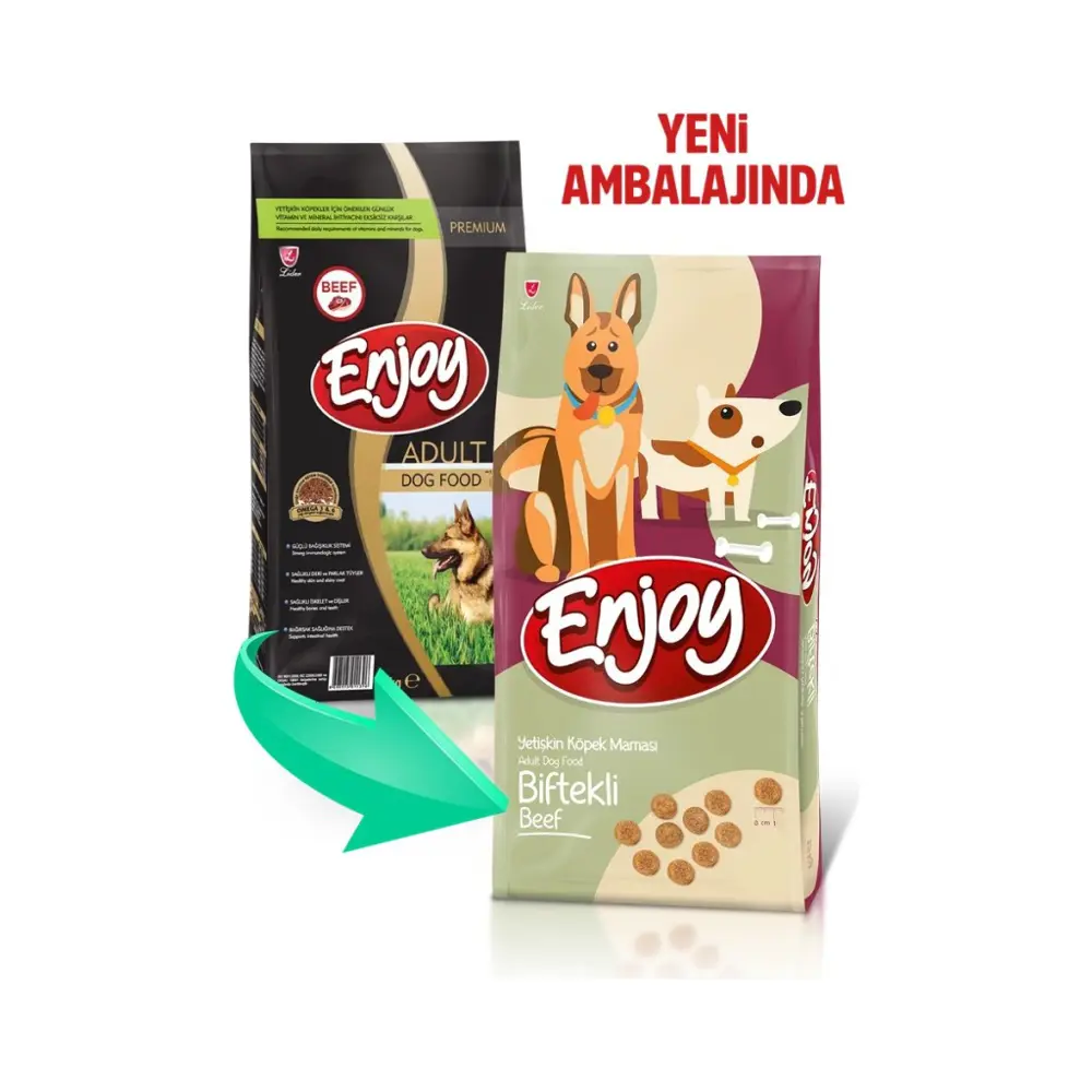 Enjoy Biftekli Köpek Maması 15 KG Enjoy Biftekli Köpek Maması 15 KG