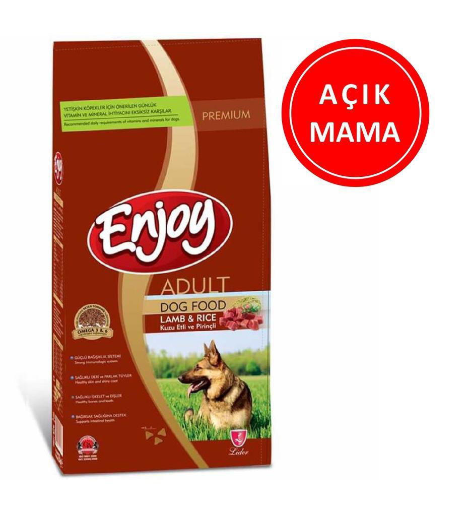 Enjoy  Kuzu Etli Yetişkin Köpek Mamasi 1 Kg Açik
