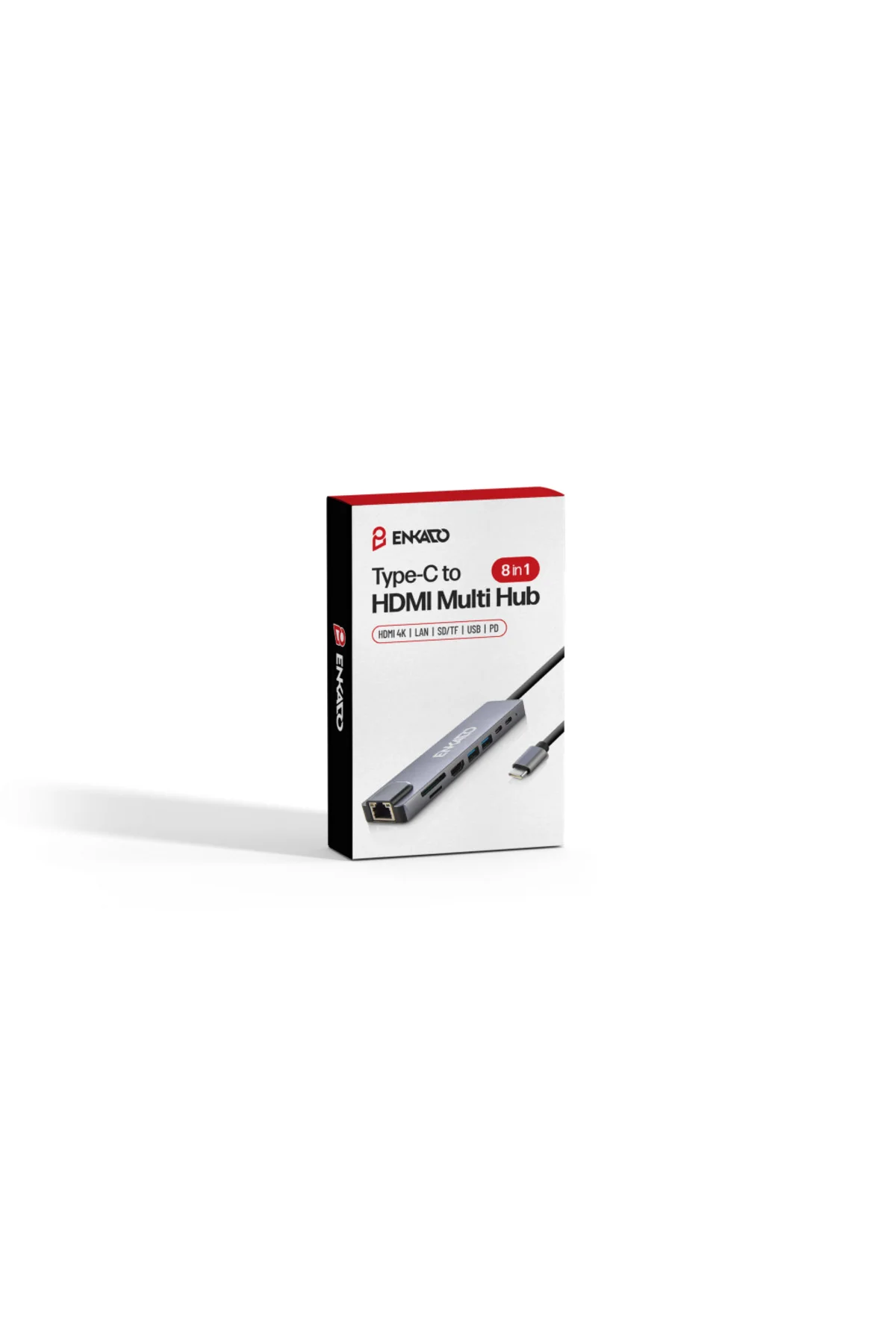 ENKADO EKD-TP42, Type-C to To HDMI, 2PD, 2 USB 2.0 HDMI 4K + SD/TF, Ethernet 100mbs Multi· Hub
