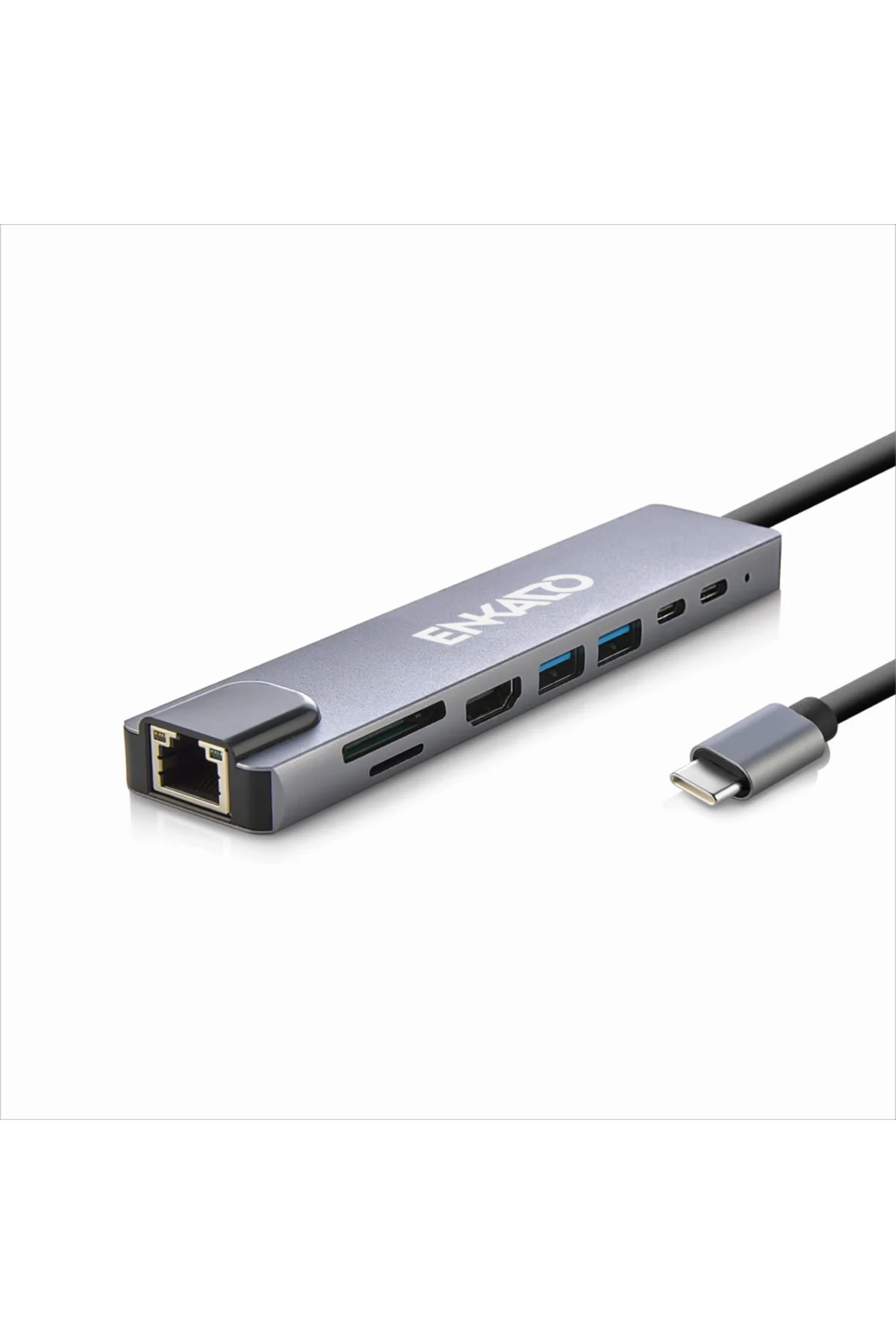 ENKADO EKD-TP42, Type-C to To HDMI, 2PD, 2 USB 2.0 HDMI 4K + SD/TF, Ethernet 100mbs Multi· Hub