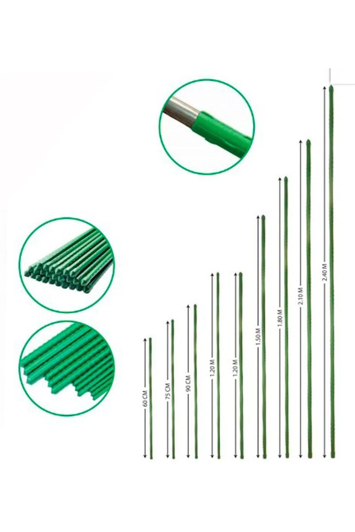 Ennalbur Bitki Destek ÇuBuğu 11 mm 150 cm 5 Adet