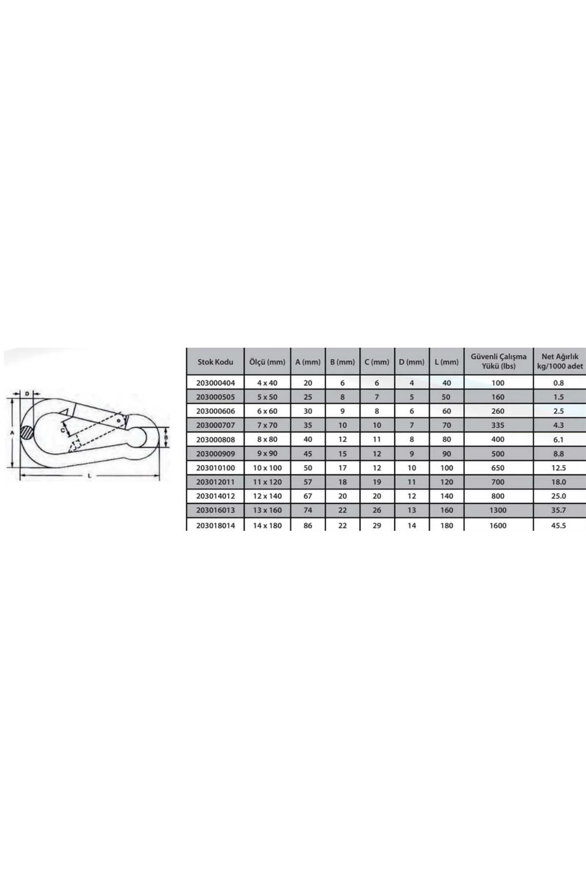 Ennalbur Karabina Yaylı 11 mm ( 2 Adet )