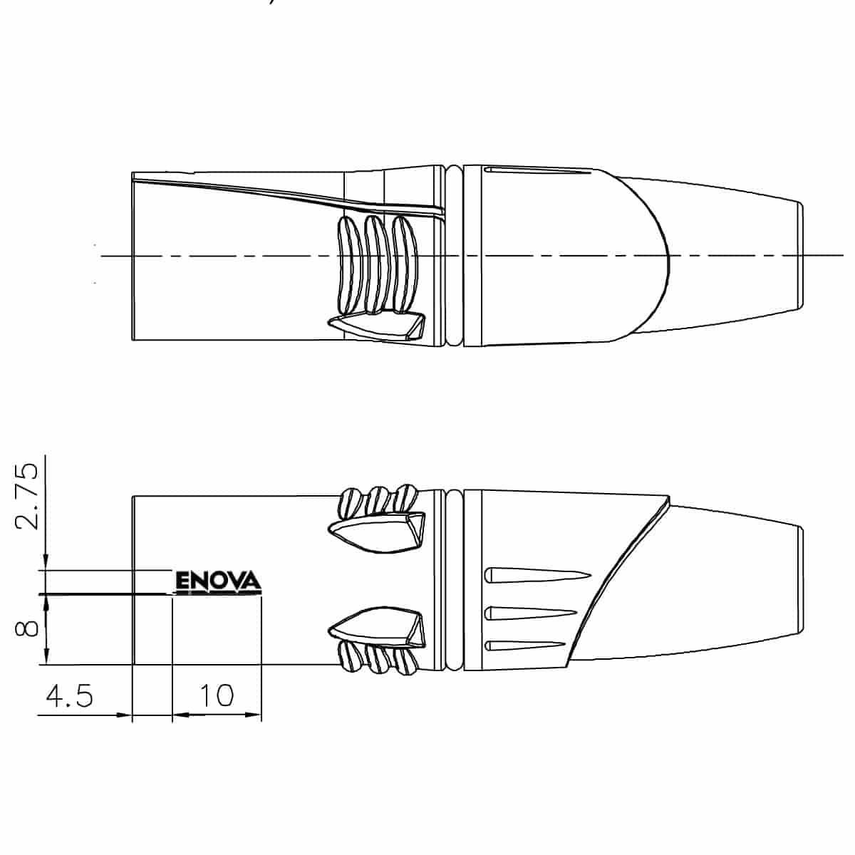 Enova  Xl25mb 5-Pin Erkek Xlr Audio Konnektör