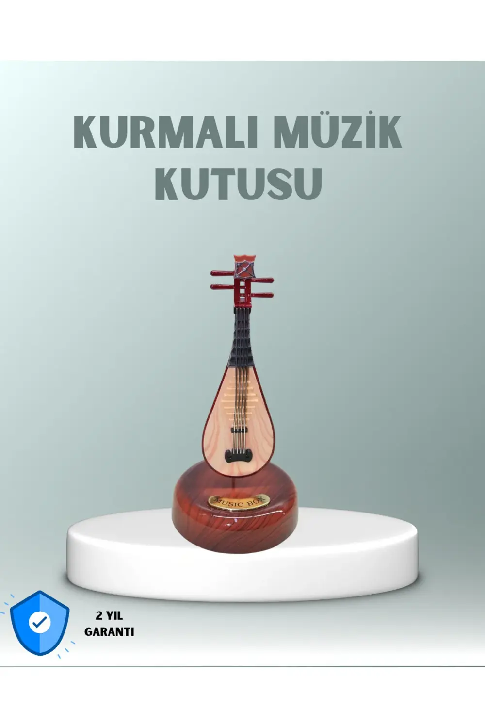 Enstrüman Figürlü Melodi Çalan Dekoratif Müzik Kutusu