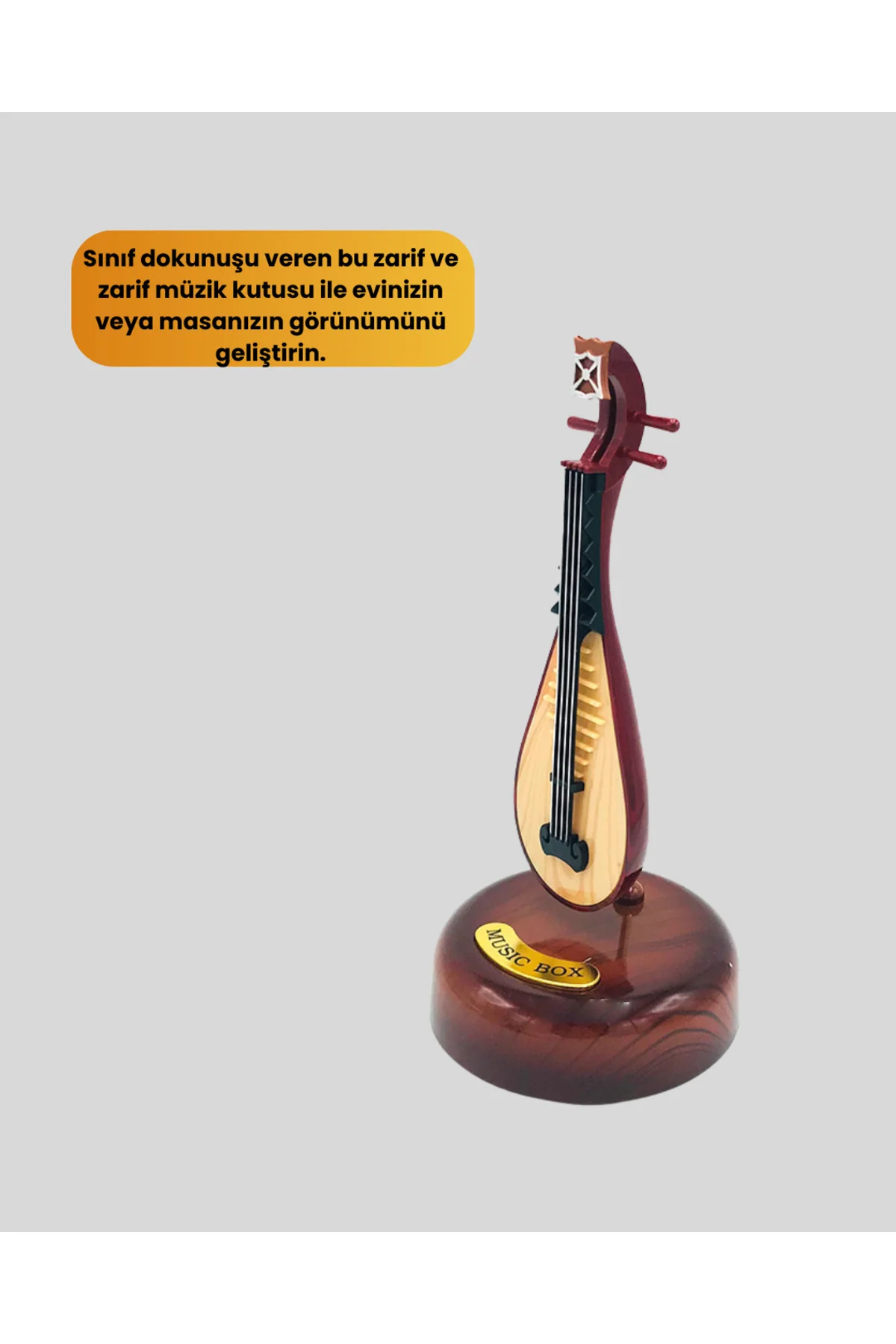 Enstrüman Şeklinde Müzik Kutusu Lüt Tasarım Melodious Music