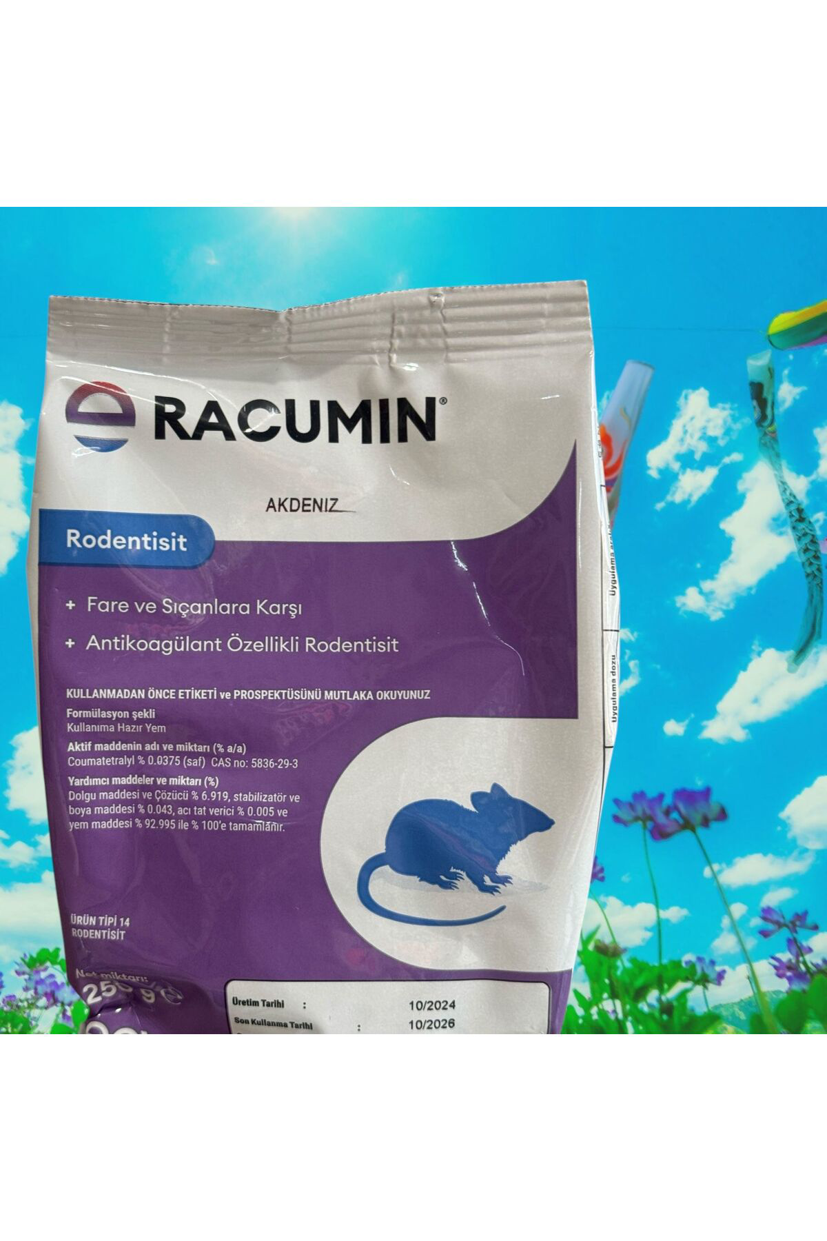 Envu Racumin Zehirli Buğday Fare Zehiri Sıçan Zehiri Fare Yemi Bu