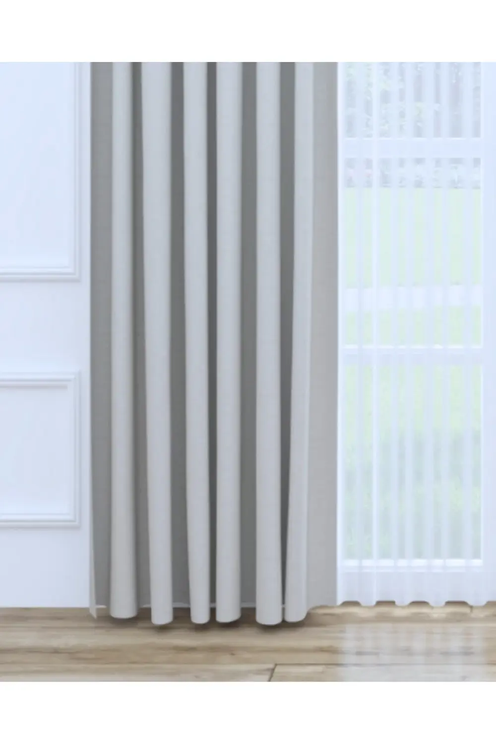 Enza Lüx Keten Blackout Karartma Fon Perde Yüksek Kaliteli 1/2,5