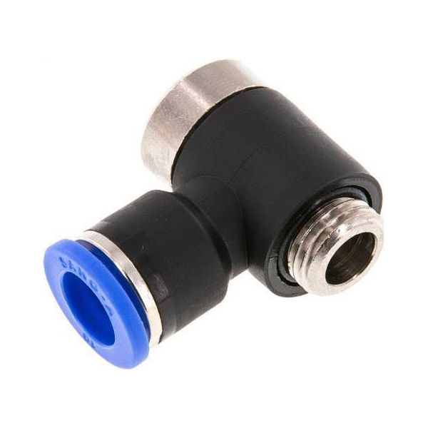 EPHF06-G02 PNÖMATİK AÇIK DÖNER DİRSEK 1/4''- 6 mm (PLS.FİT.)-5 Ad