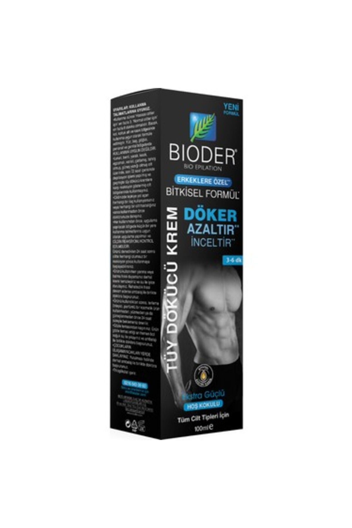 Bioder Epilation Erkekler İçin Tüy Dökücü Krem 100 Ml