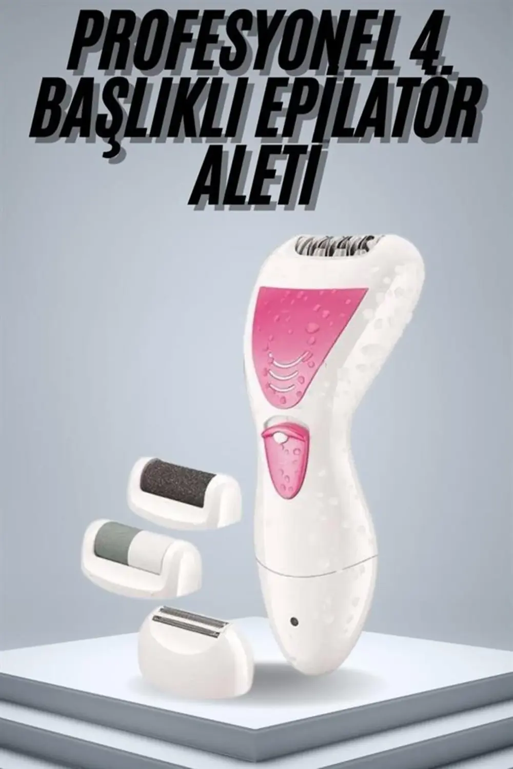 Epilatör Cihazı Epilasyon Aleti Çoklu Başlık Seçeneği Ayak Törpüs